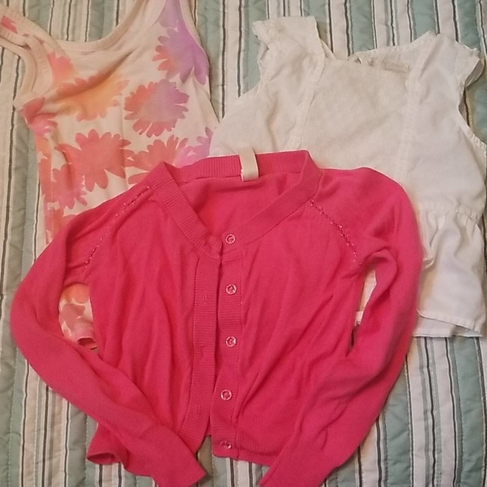 Little girls 3 piece  top lot size 4/5